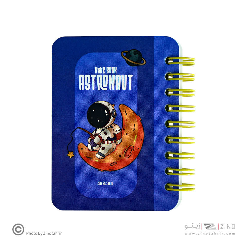 دفتریادداشت80برگ7*10 سیم ازبغل آبرنگ کدA043