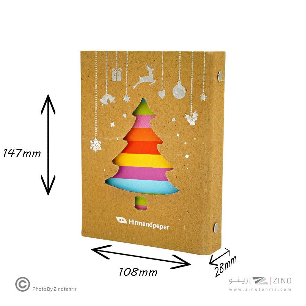 دفتریادداشت کلاسوری 2حلقه کرافت دایکات هیرمندپیپر