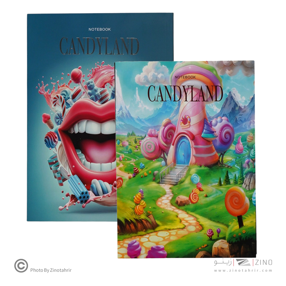 دفتریادداشت سری کندی لند گلاسه سایز21*14همیشه