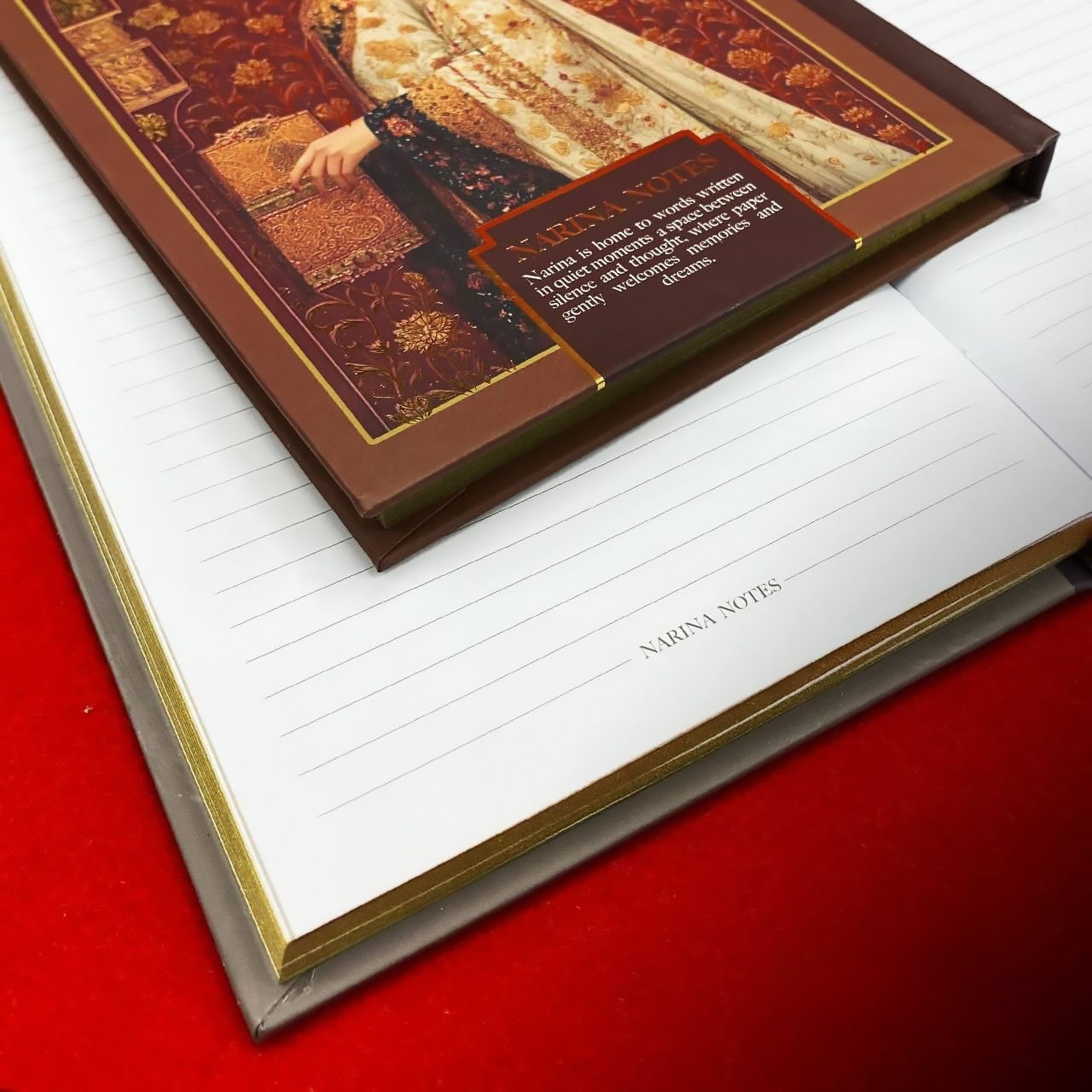 دفتریادداشت ته دوخت20*14 جلد سخت همیشه سری NARINA NOTE