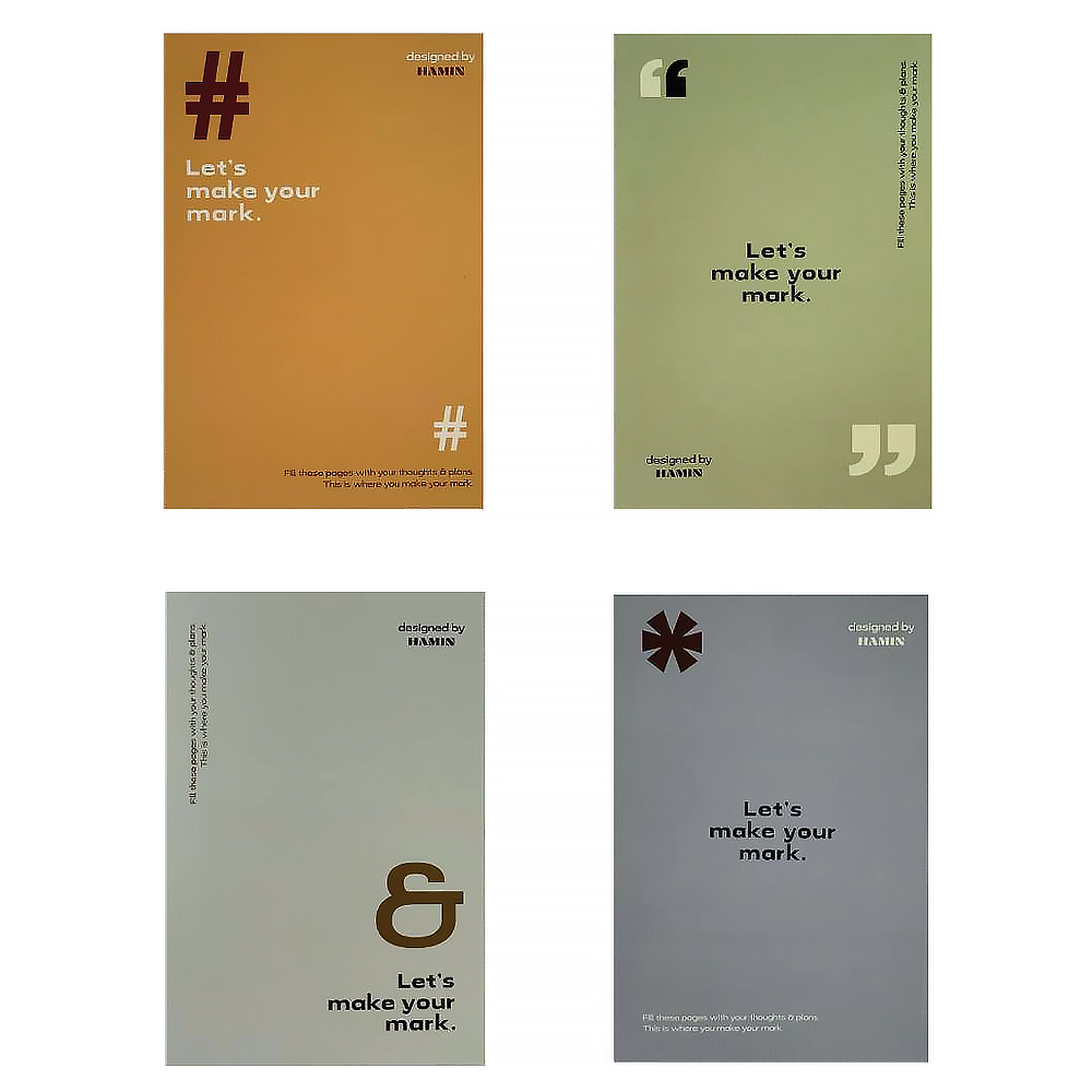 دفتریادداشت 21*14.5 ته چسب همین سری mark