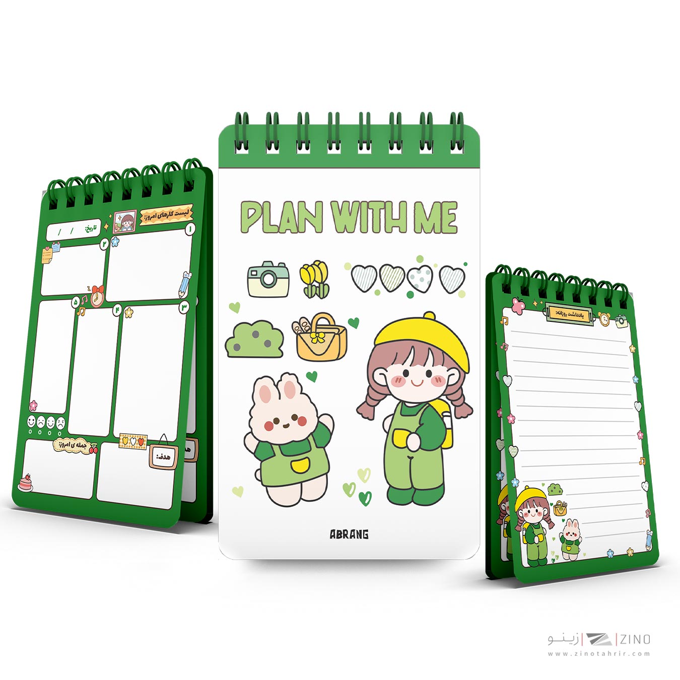 پلنر100برگ مینی سیمی 10*14آبرنگ کد A029