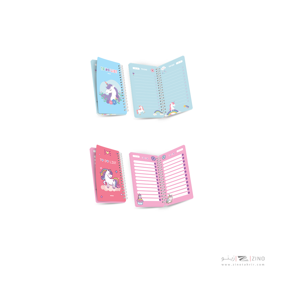 تودولیست100برگ10*17سیم ازبغل آبرنگ