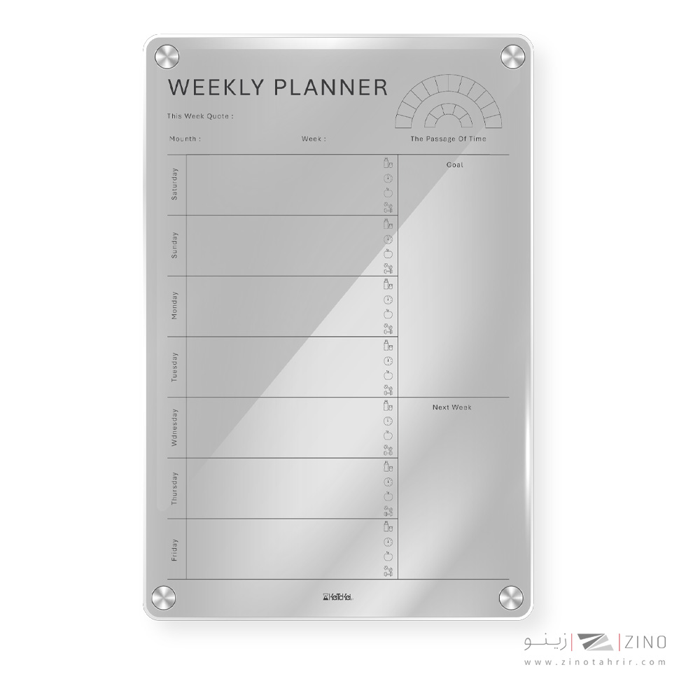 پلنر پلکسی گلاس کی تا کی سایز30*20