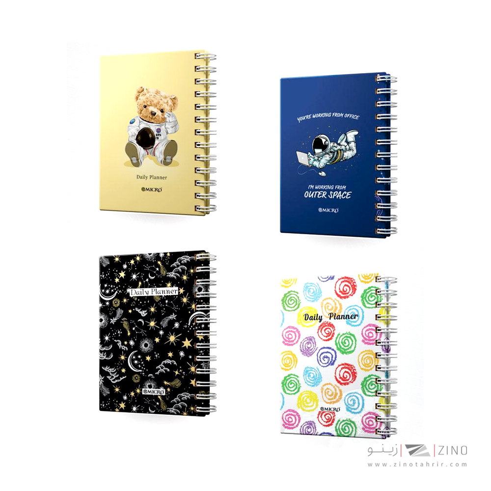 پلنر100برگ سیمی جلد سخت15*11 میکرو کدJ18