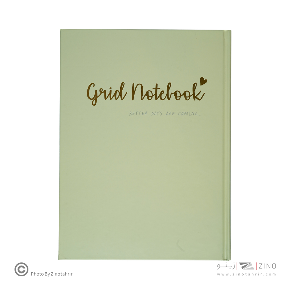 دفتر100برگ شطرنجی A4 ته دوخت جلد سخت طلاکوب/نقره برگ سری کیوت پالت کد70601