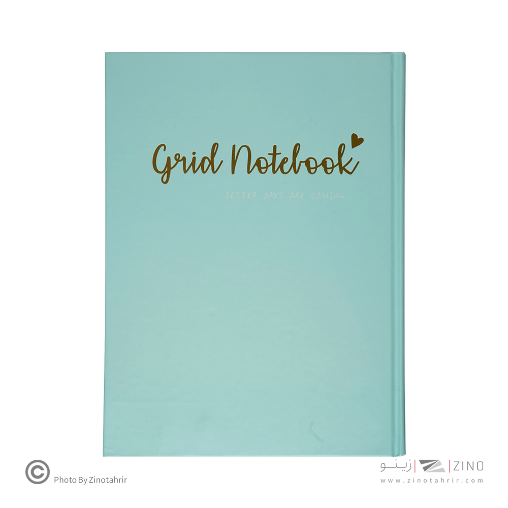 دفتر100برگ شطرنجی A4 ته دوخت جلد سخت طلاکوب/نقره برگ سری کیوت پالت کد70601