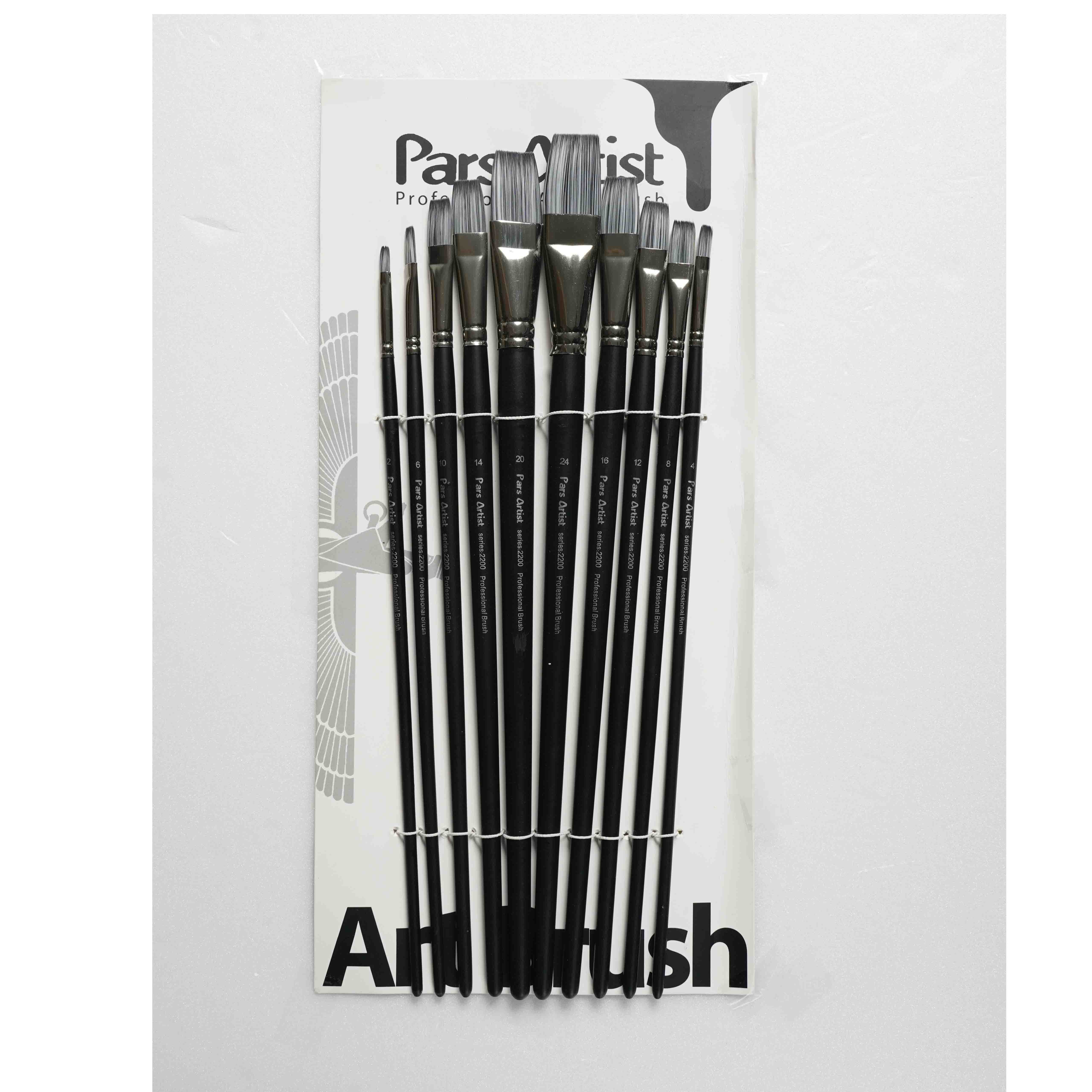 قلمو تخت شماره جوردسته چوبی کوتاه سری2200پارس آرتیست