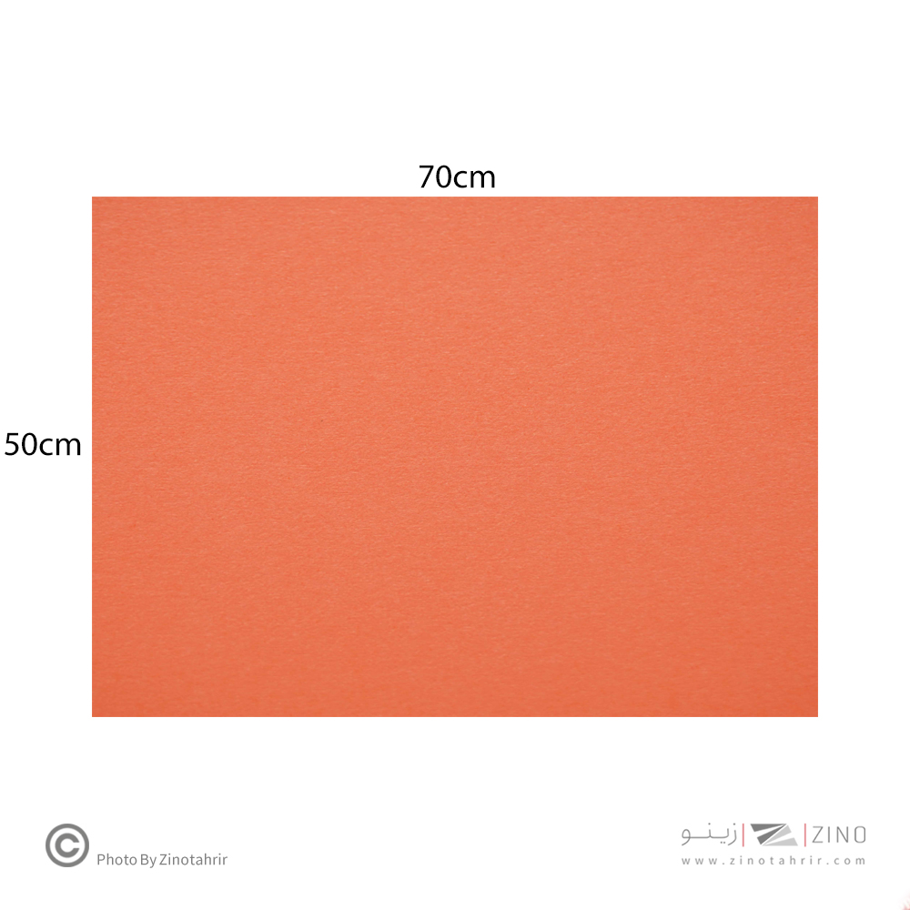 فوم برد3میل نارنجی پررنگ70*50