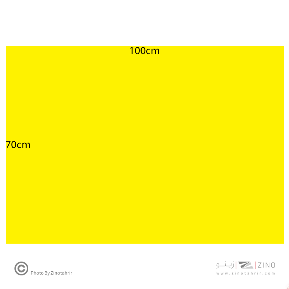 فوم برد3میل زرد70*100