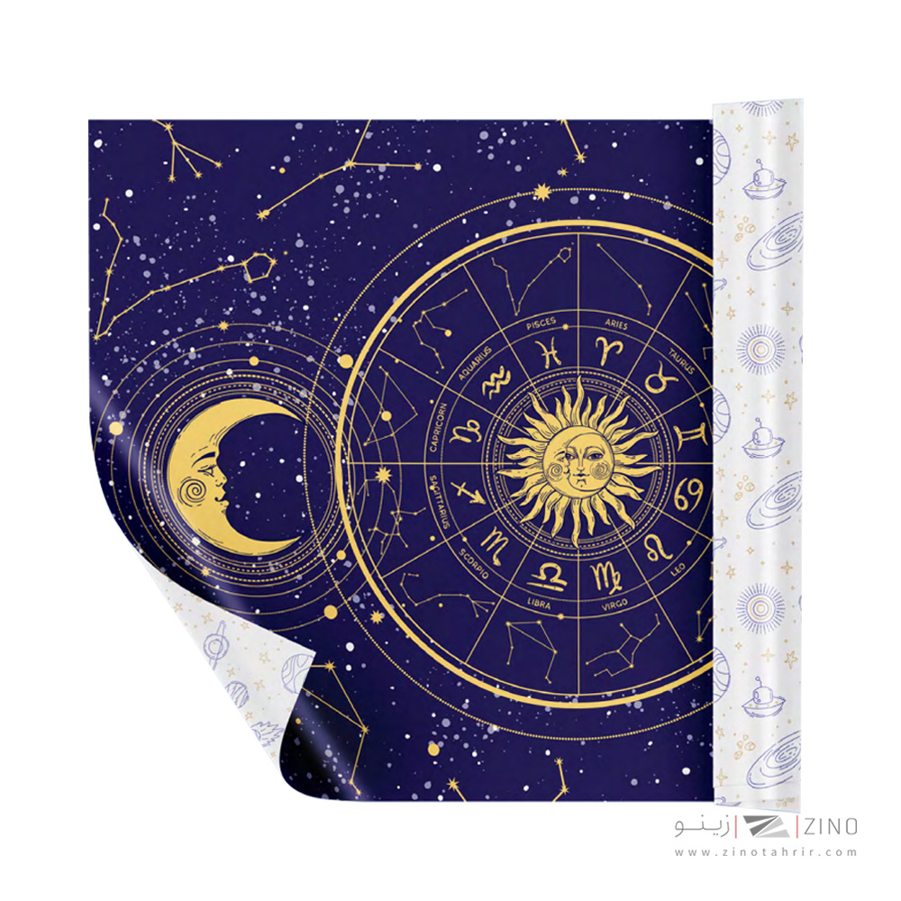 کاغذ کادو دورو ایمان طرح گلکسی ومپ2 کد0348