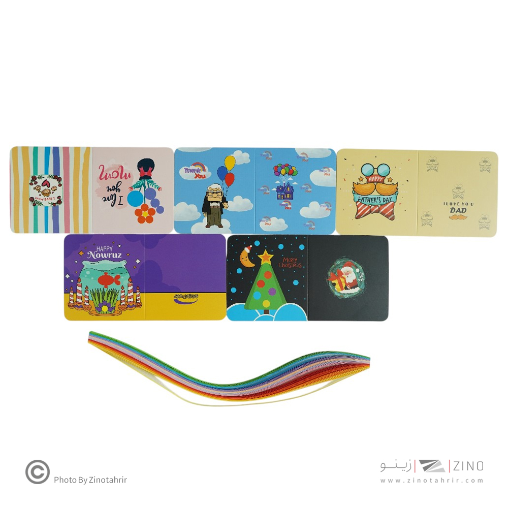 پک کاغذملیله وکارت تشکر100برگی اوریکا