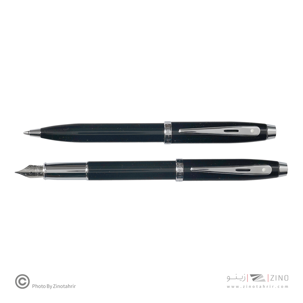 جفتی نفیس شیفر100مشکی لاکی گیره استیل