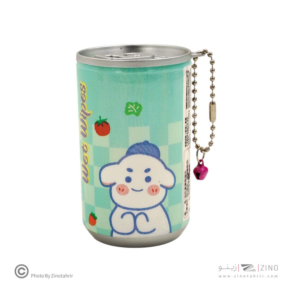 دستمال مرطوب قوطی نوشابه  طرح فانتزی