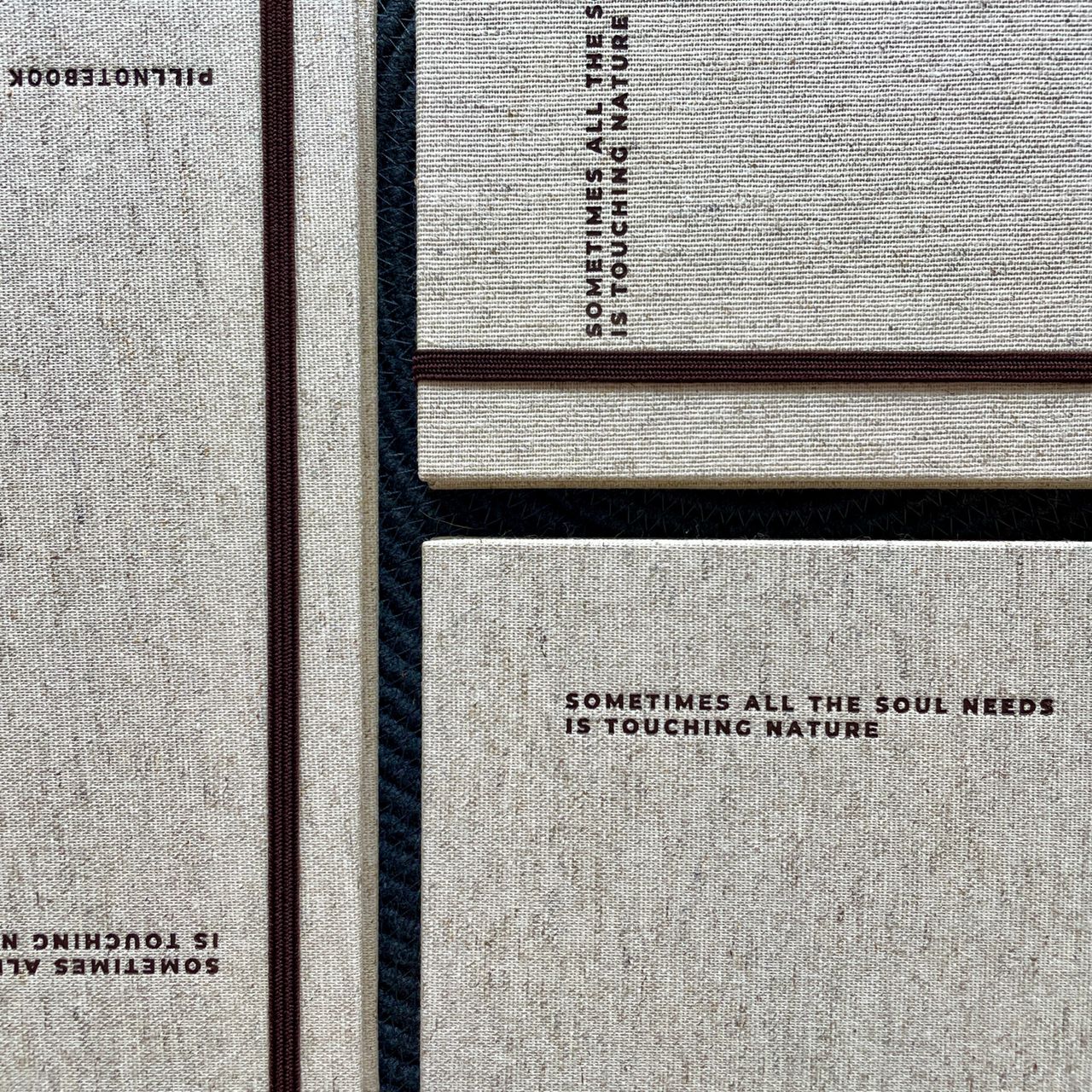 دفترنیچر22*14پیل جلدسخت دوختی جلدپارچه ای