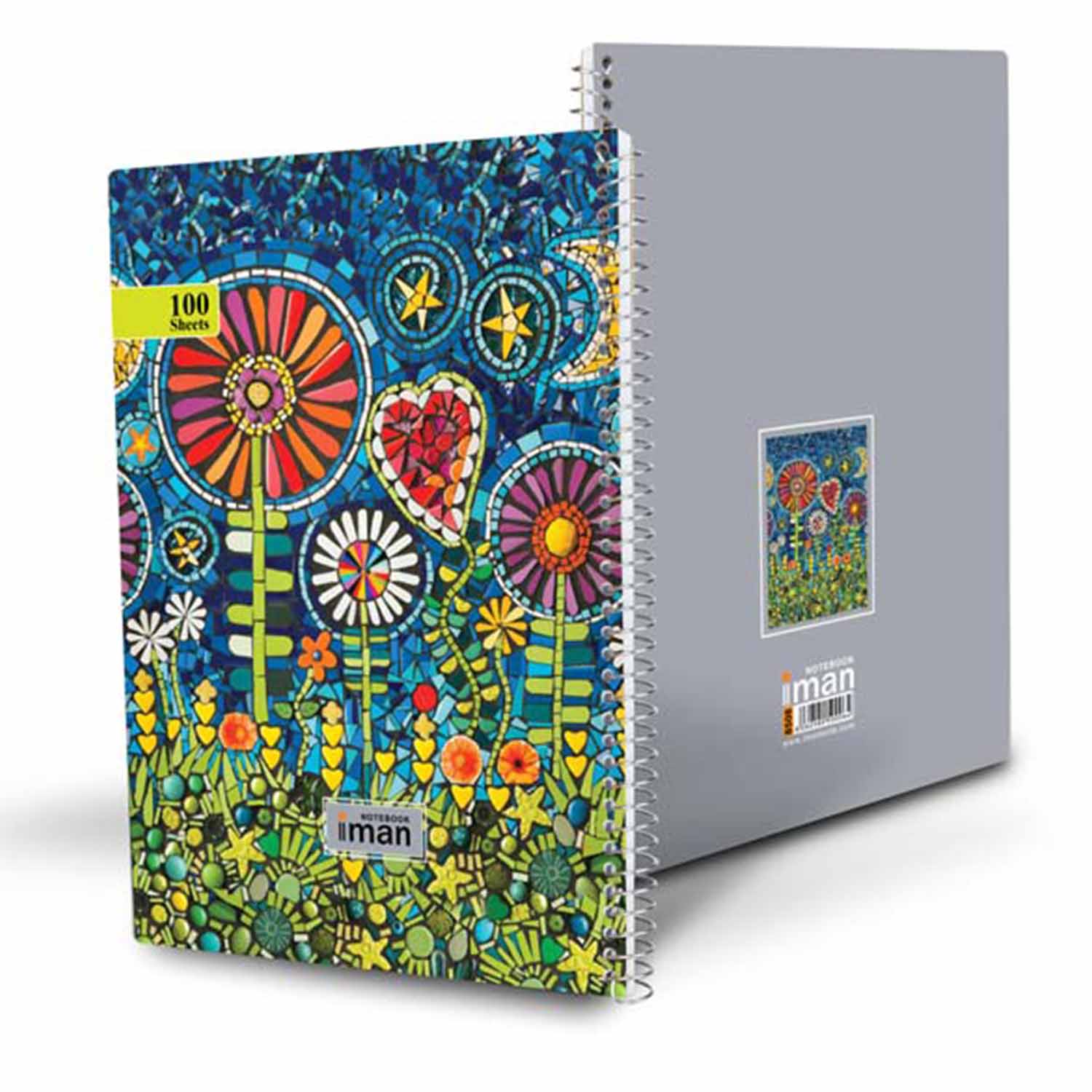 دفتر100برگ کد8508ایمان سیمی وزیری جلدسخت