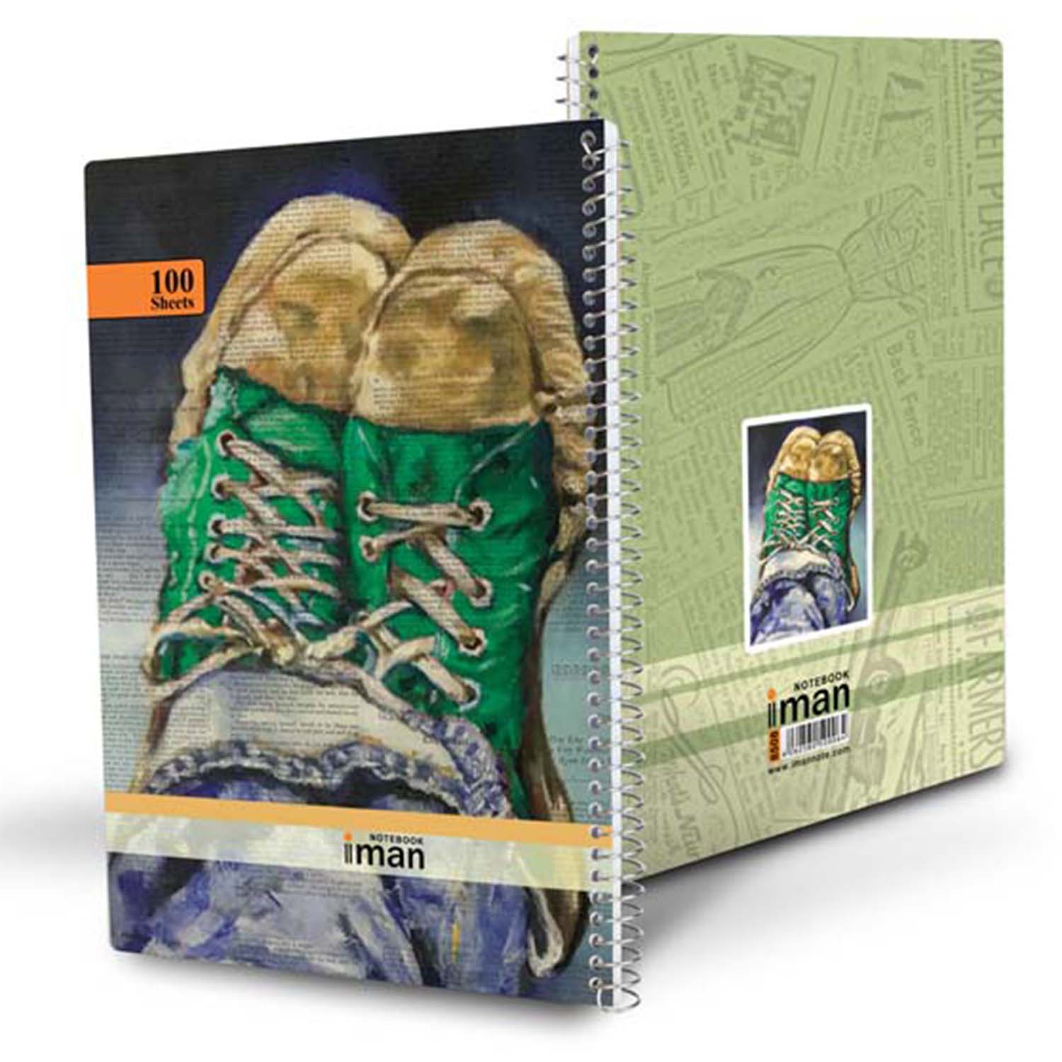 دفتر100برگ کد8508ایمان سیمی وزیری جلدسخت