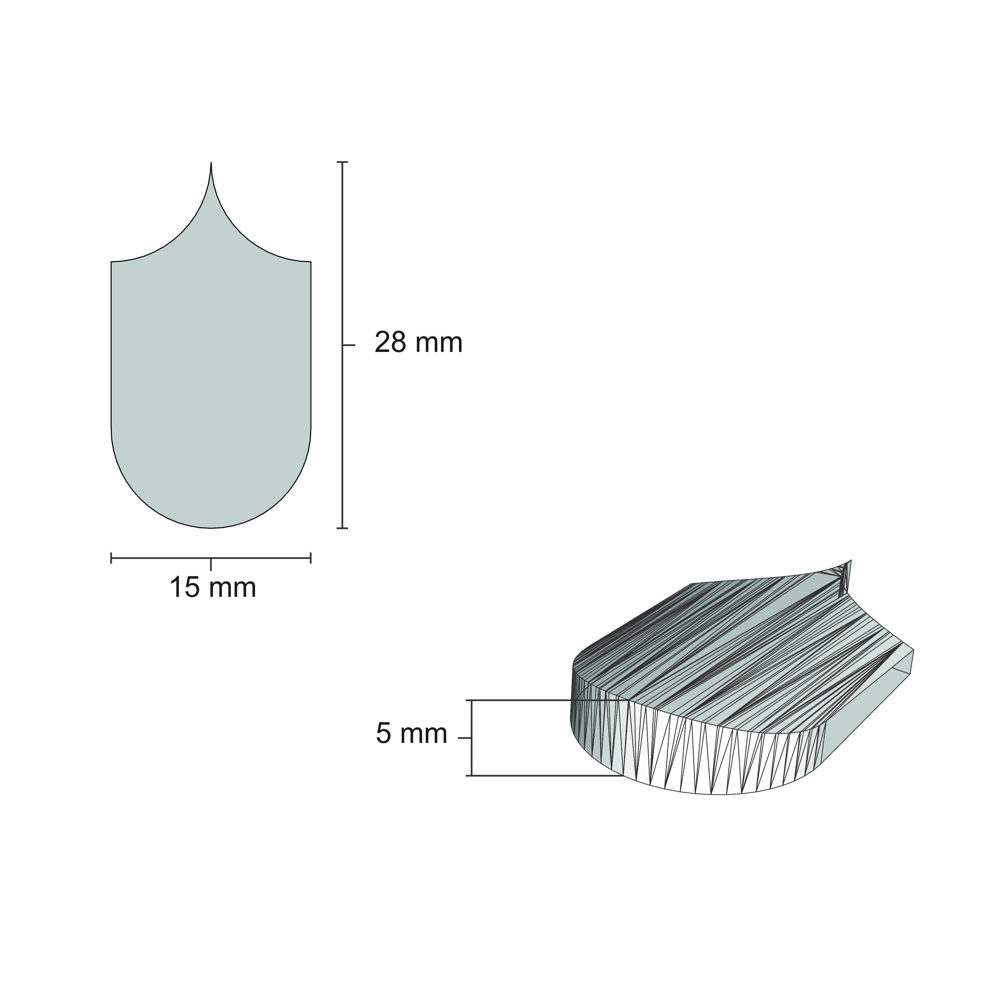 سفال بام پولکی مقیاس 1/12تعداد200 عددی اشل