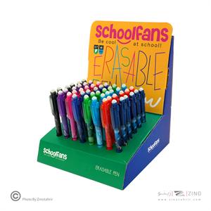 خودکار پاکشو فشاری (رنگ جور)استند56عددی اسکول فنز کد921204