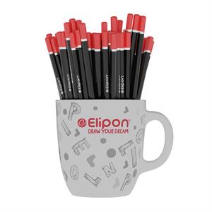 مداد مشکی(بدنه شش گوش) کلاسیک رگلام72عددی الیپون کد8012401