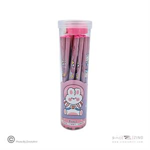 مداد مشکی فانتزی(30عددی)  همراه با تراش و پاکن کدKM-9222