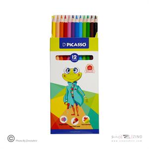 مدادرنگی12رنگ جعبه مقوایی بلند پیکاسو
