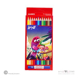 مداد رنگی12 رنگ جعبه مقوایی پلیمری البرز