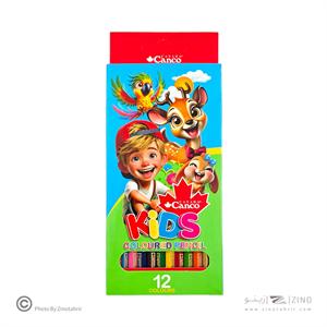 مدادرنگی12رنگ جعبه مقوایی کیدز ته صدفی کنکو