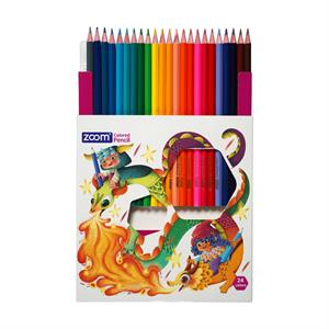 مداد رنگی24رنگ جعبه مقوایی زوم کد800101