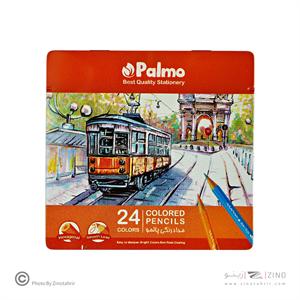 مدادرنگی24رنگ جعبه فلزی پالمو