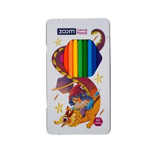 مدادرنگی12رنگ جعبه فلزی زوم  کدZ-800103