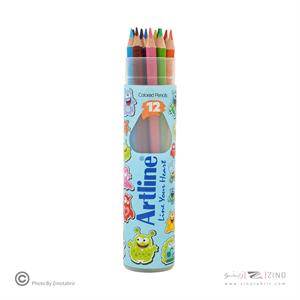 مدادرنگی12رنگ قوطی آرتلاین