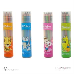 مدادرنگی12رنگ قوطی پالمو 3221