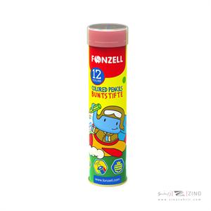 مدادرنگی12رنگ قوطی فلزی فونزل کد685044/685046