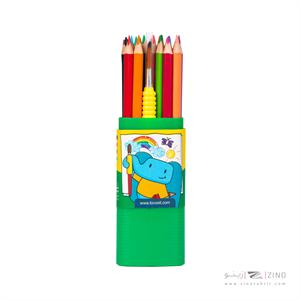 مدادرنگی24رنگ آبرنگی همراه با قلمو قوطی سه گوش طلقی فونزل کد685067/685069