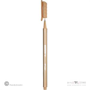 روان نویس نوک نمدی بدنه سه گوش کورس رنگ بژ کد28177