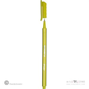 روان نویس نوک نمدی بدنه سه گوش کورس رنگ زرد کد28176