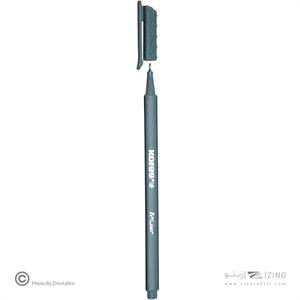 روان نویس نوک نمدی بدنه سه گوش کورس رنگ طوسی کد28160