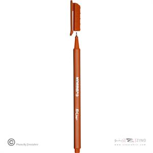 روان نویس نوک نمدی بدنه سه گوش کورس رنگ نارنجی کد28174