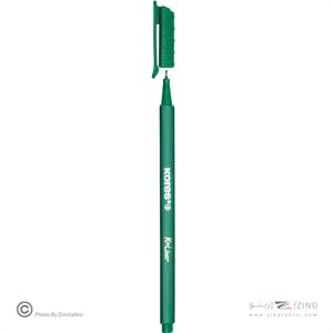 روان نویس نوک نمدی بدنه سه گوش کورس رنگ نعنایی کد28167