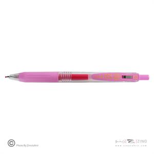 روان نویس فشاری ساراساکلیپ صورتی روشن 0/7 زبرا(10عددی)