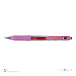 روان نویس فشاری ساراساکلیپ صورتی0/7  زبرا(10عددی)