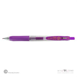 روان نویس فشاری ساراساکلیپ بنفش 0/7 زبرا (10عددی)