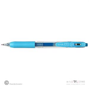 روان نویس فشاری ساراساکلیپ آبی روشن 0/5زبرا(10عددی)