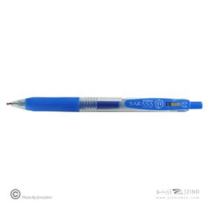 روان نویس فشاری ساراساکلیپ آبی مات 0/5زبرا(10عددی)