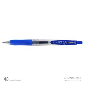 روان نویس فشاری ساراساکلیپ آبی 0/5 زبرا (10عددی)