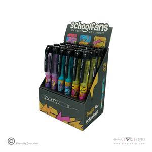 روان نویس آبی0/7(بدنه طرح دار) گرافیتی اسکول فنز کد921203