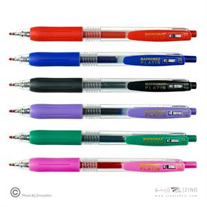 روان نویس فشاری0/7(رنگ جور)گریپ دار پلاتین ماپرومکس کدMA-602