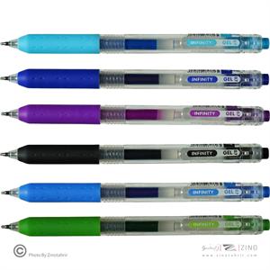 روان نویس فشاری گریپ دار 0/7بسته12رنگ اینفینیتی(رنگ کلاسیک) اسکول فنز کد921202-6