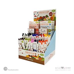 روان نویس فشاری ساراساکلیپ(رنگ جور) 0/5 طرح بنتو زبرا